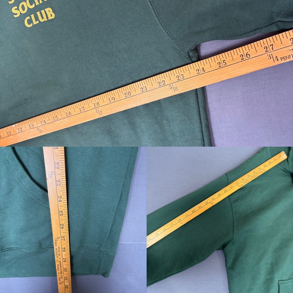 Anti Social Social Club Mens Green Pullover Hoodie Size XL - Picture 8 of 8